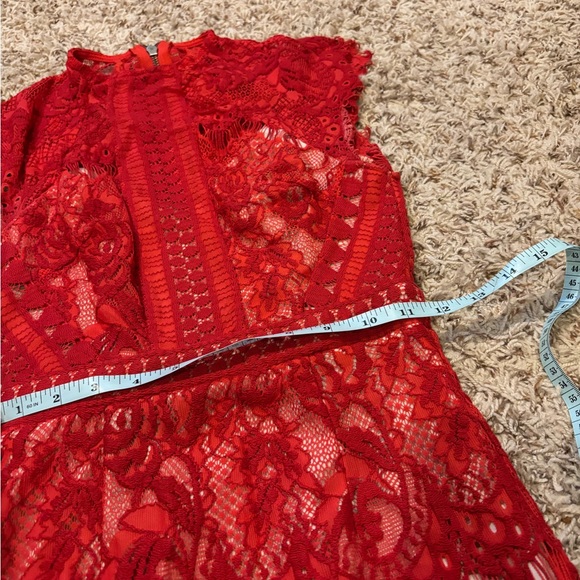 Lace Red Dress - Picture 5 of 5